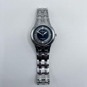 Armitron Men’s Stainless Steel Watch Black Dial Day Date 165ft WR